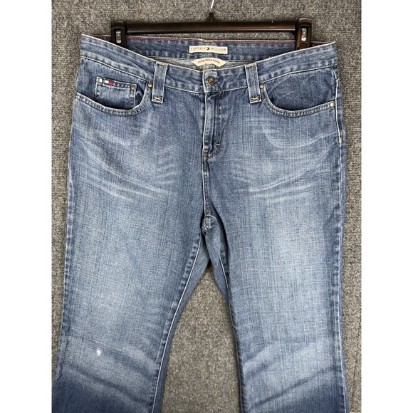 Vintage Y2K Tommy Hilfiger Jeans Low Rise Boot Flare Womens Sz 14 Denim - Picture 6 of 10